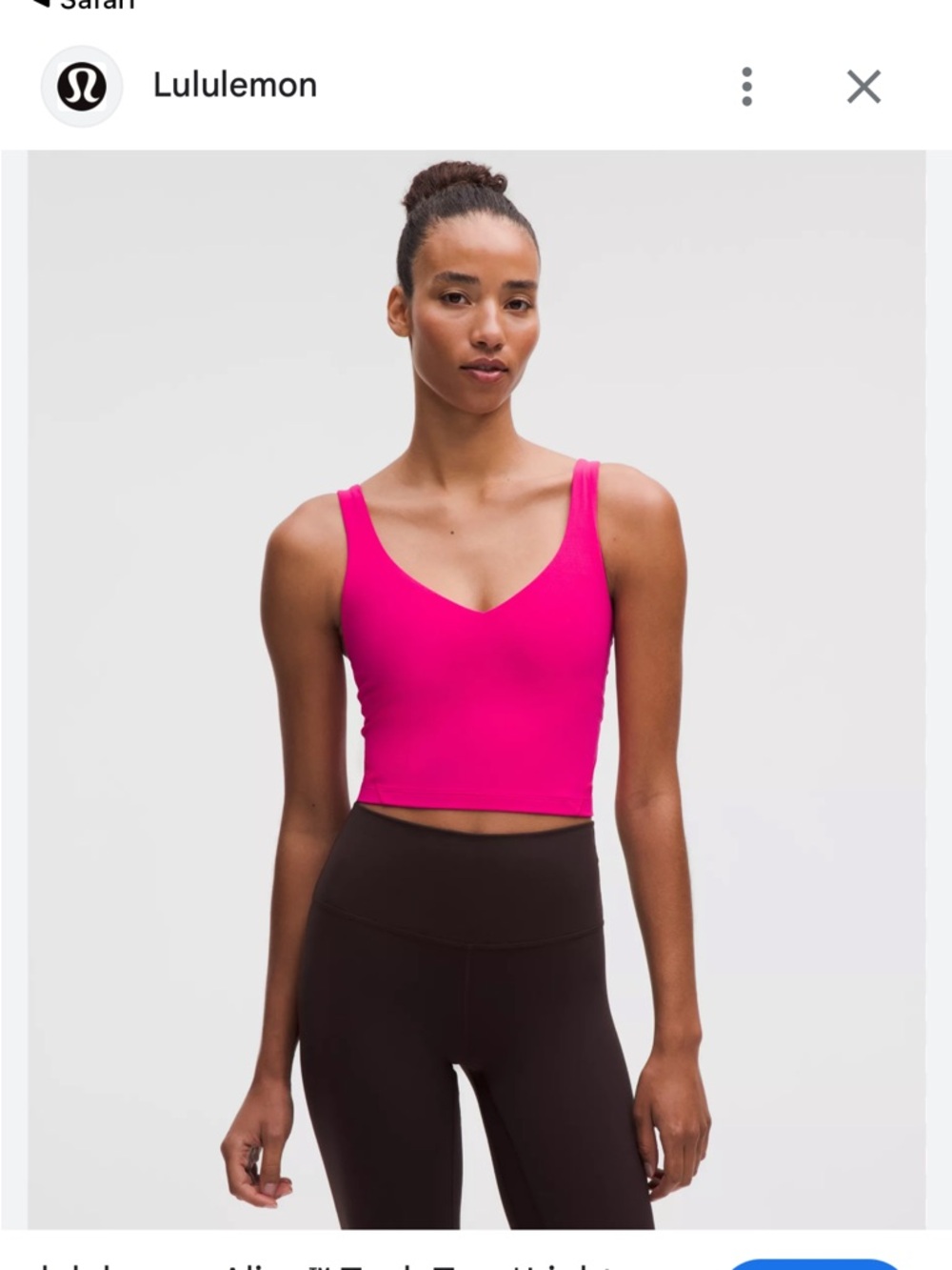 lululemon athletica Pink Align Tank